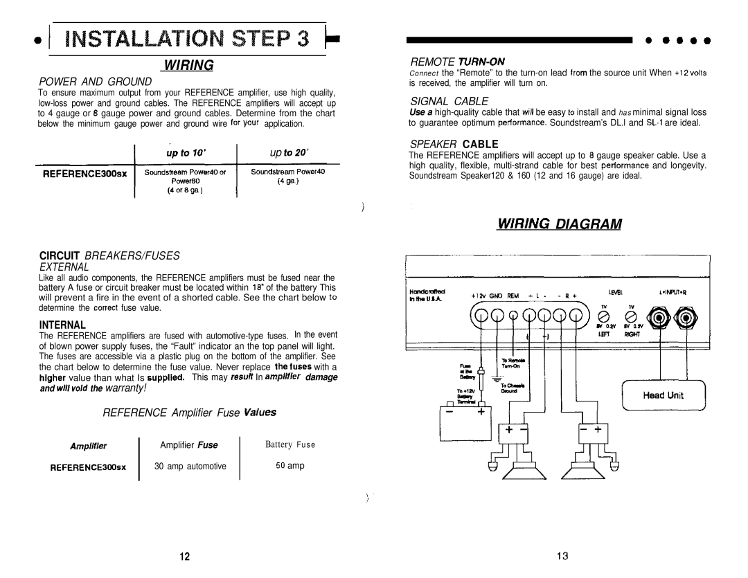 Soundstream Technologies 300SX manual Wiring Diagram 