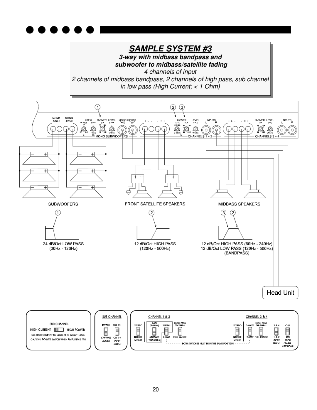 Soundstream Technologies 705s owner manual Sample System #3 