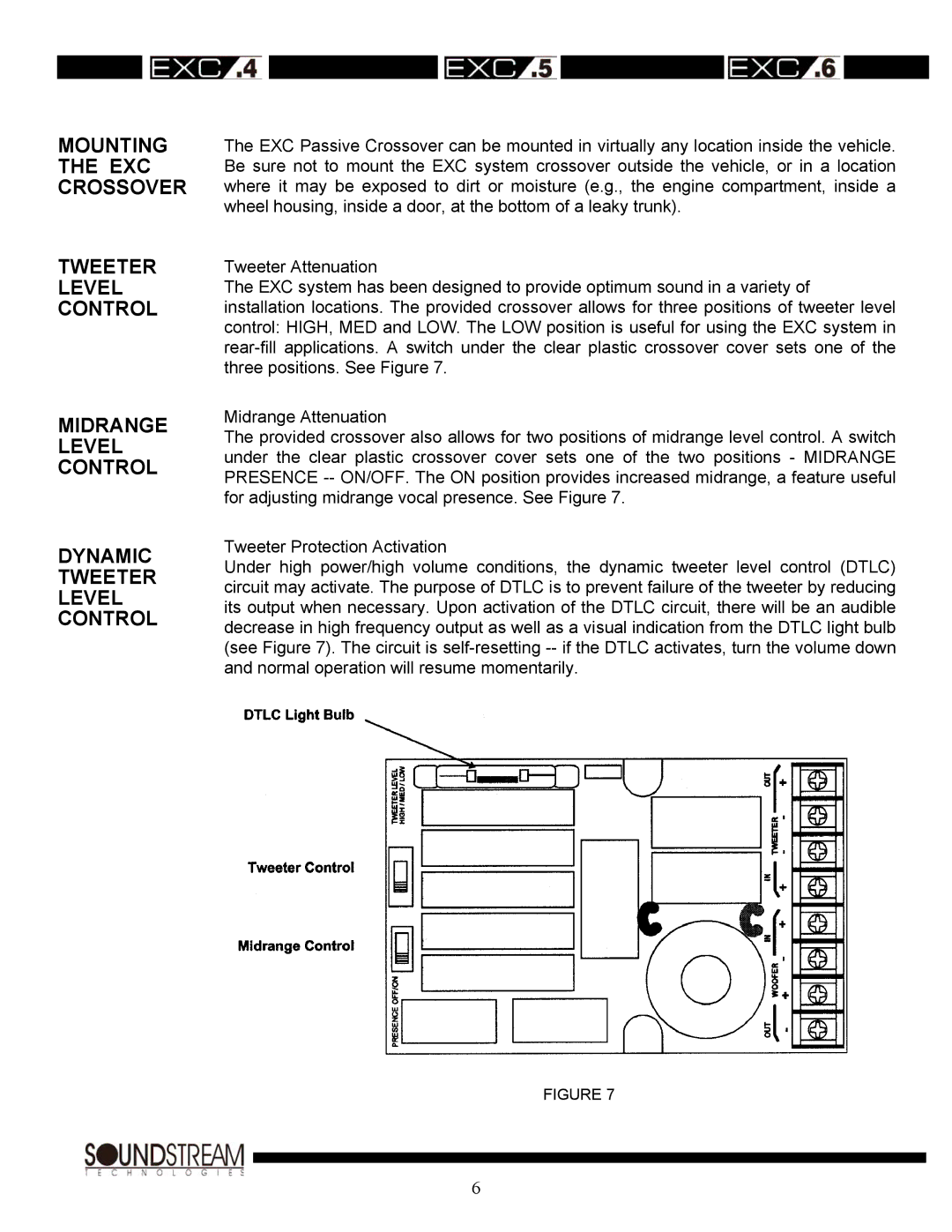 Soundstream Technologies EXC.4, EXC.6, EXC.5 owner manual 