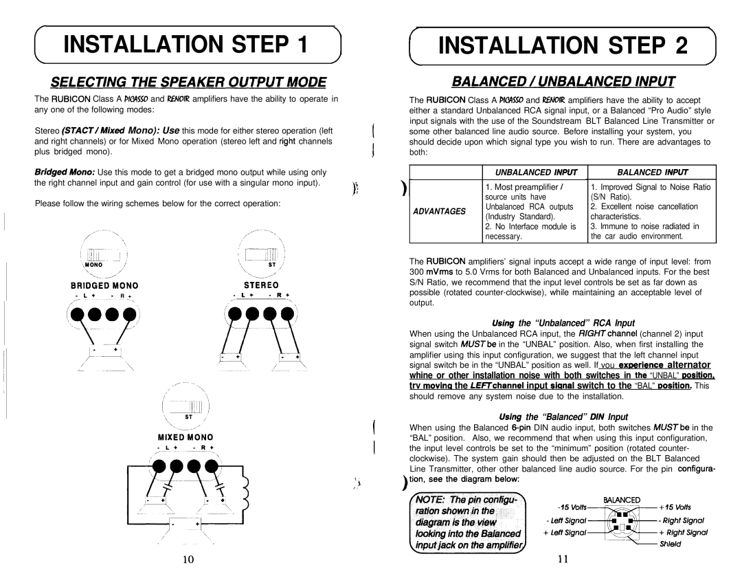 Soundstream Technologies Picasso owner manual Installation Step 