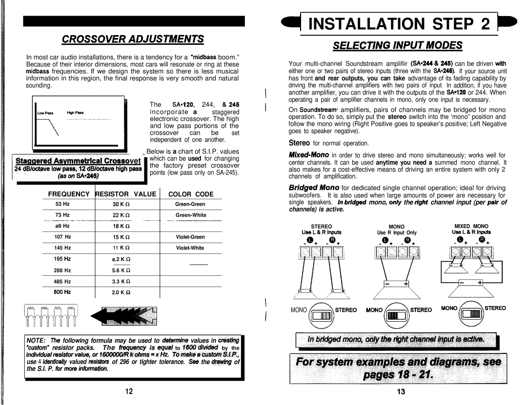 Soundstream Technologies SA.244, SA.120, SA.245 owner manual Channels is active 