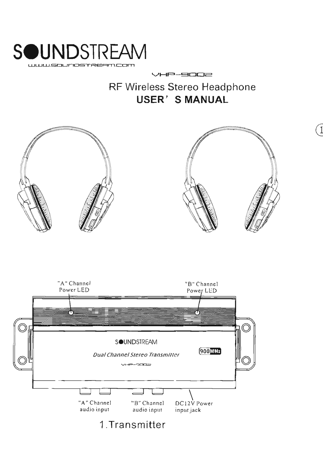 Soundstream Technologies VHP-9002 manual 