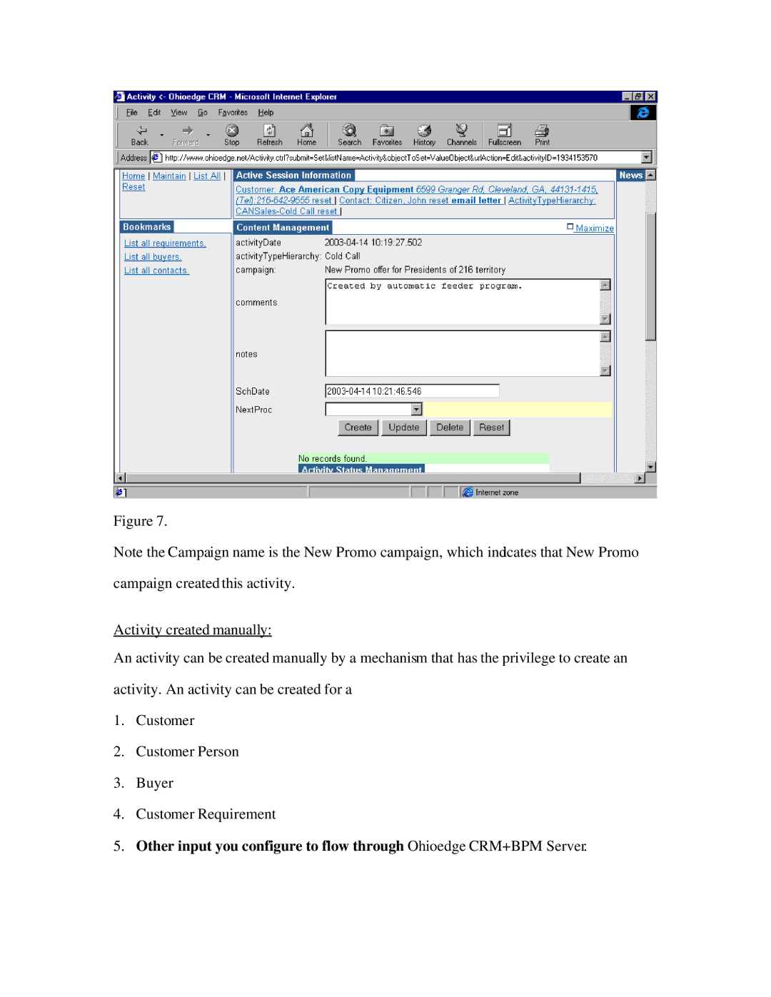 Source Technologies CRM+BPM manual 