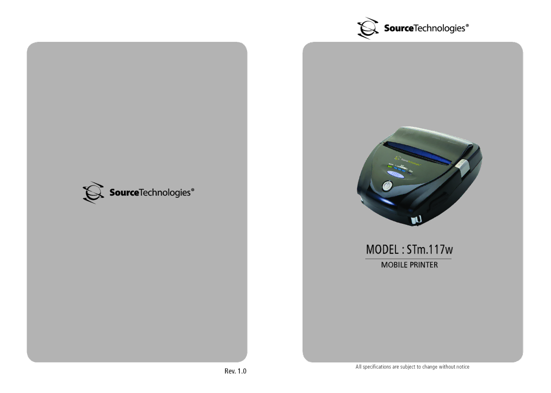 Source Technologies STM.117W specifications Model STm.117w 