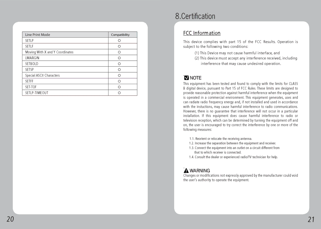 Source Technologies STM.117W specifications Certification, FCC Information 