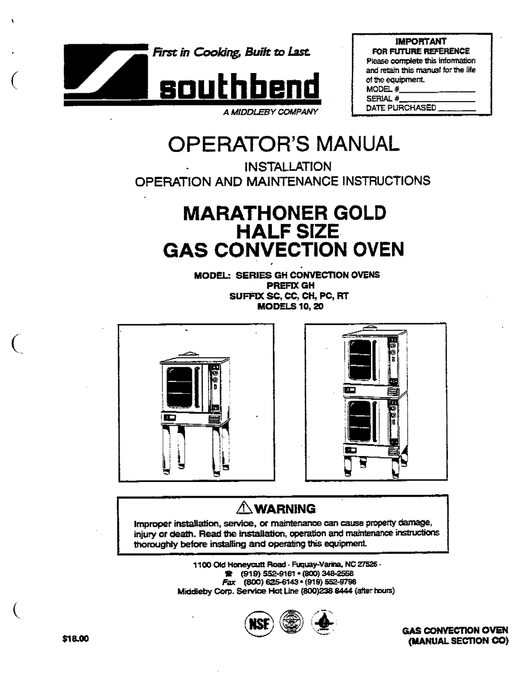 Southbend 20, 10 manual 