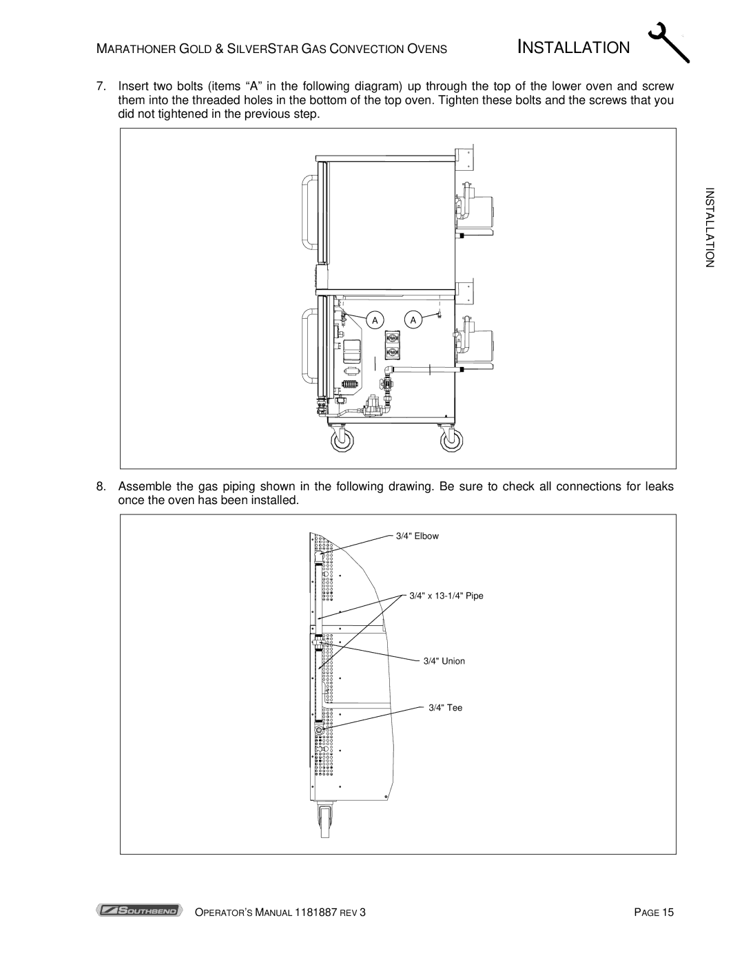 Southbend Marathoner manual Elbow 