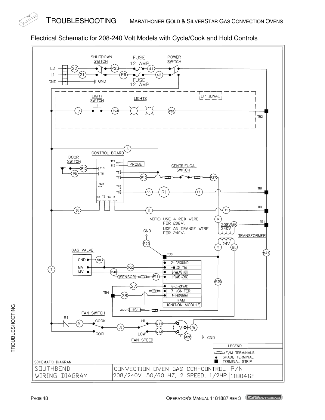 Southbend Marathoner manual Troubleshooting 