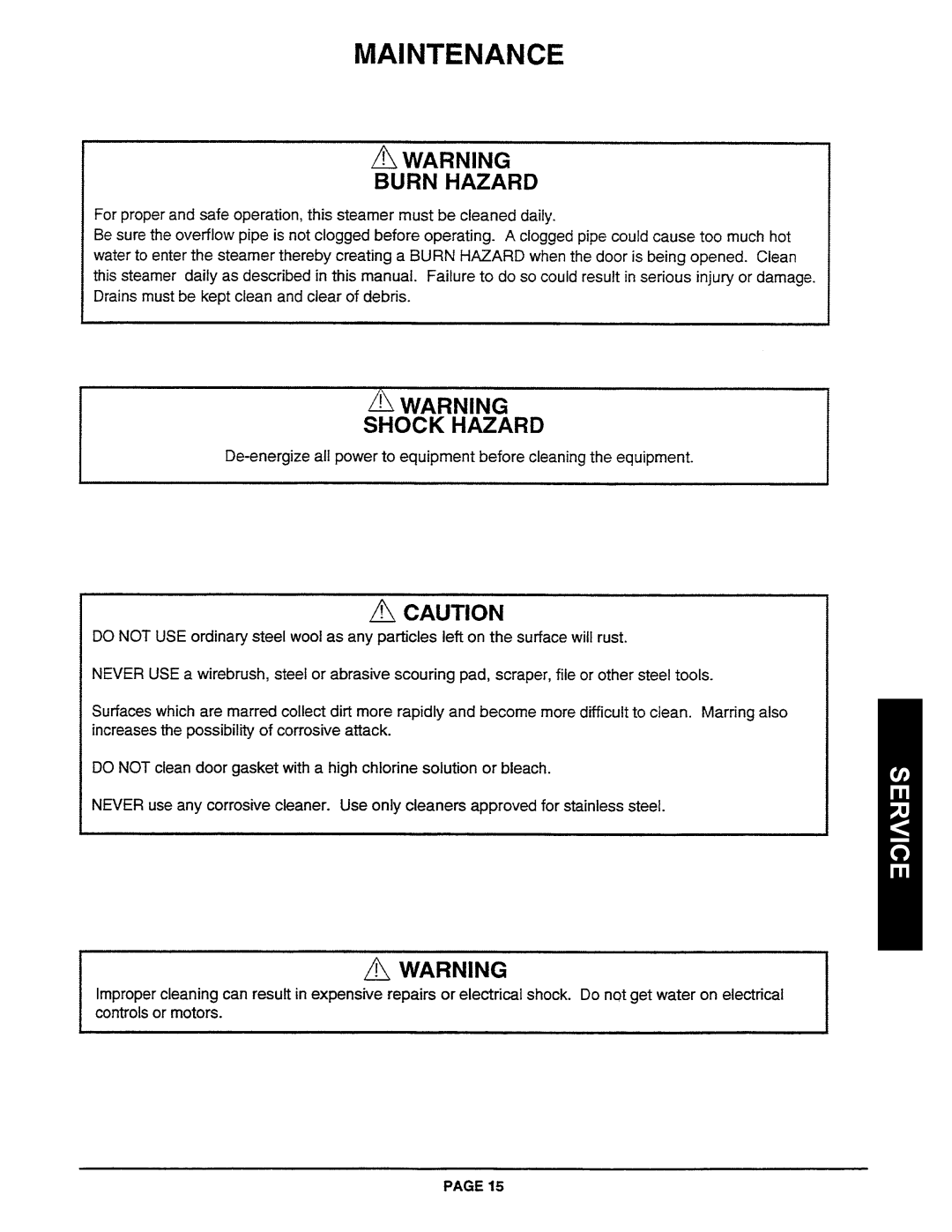 Southbend R2 manual Shock Hazard 