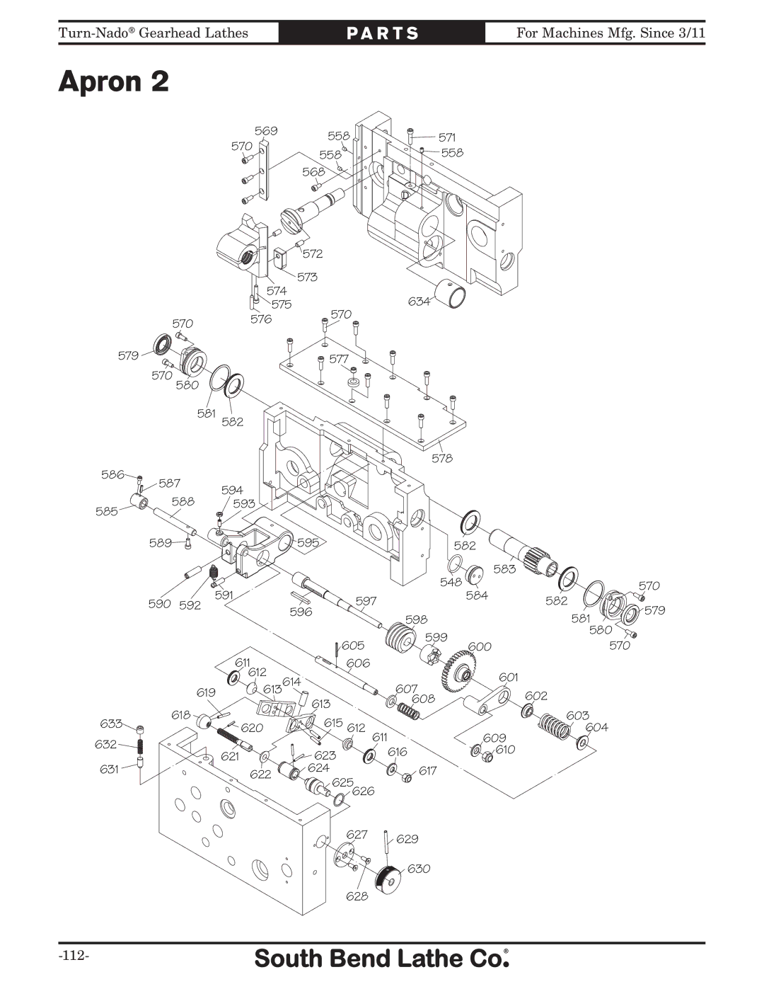 Southbend SB10146PF owner manual 112 