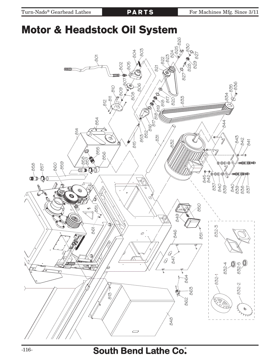 Southbend SB10146PF owner manual Oil 