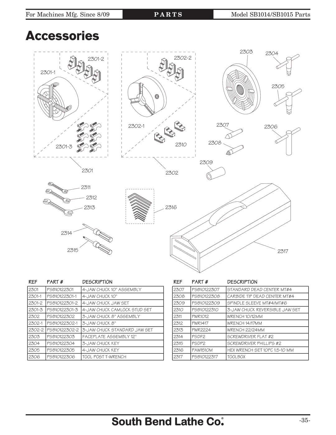 Southbend sb1015f specifications JAW Chuck 10 Assembly 