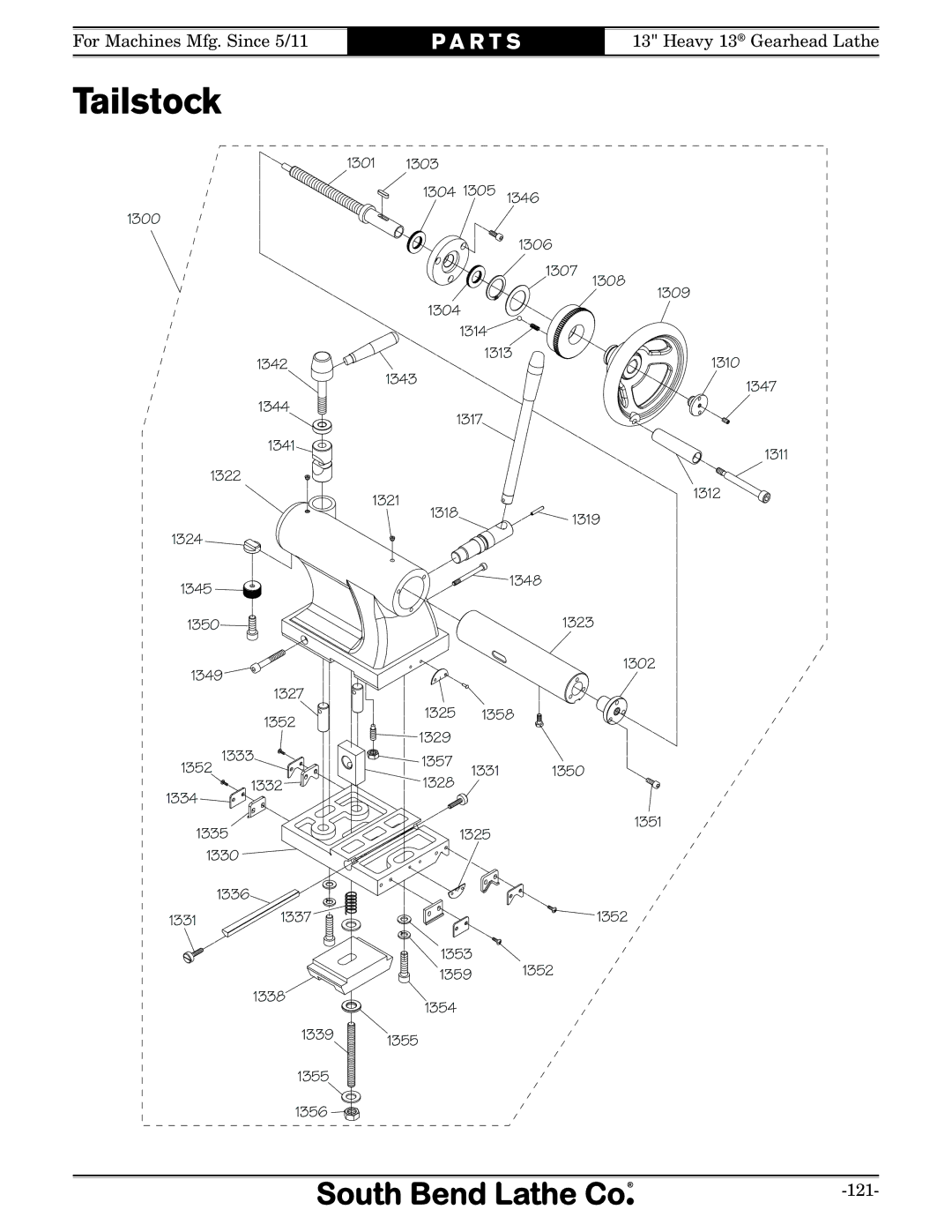 Southbend SB1049 owner manual 1317 