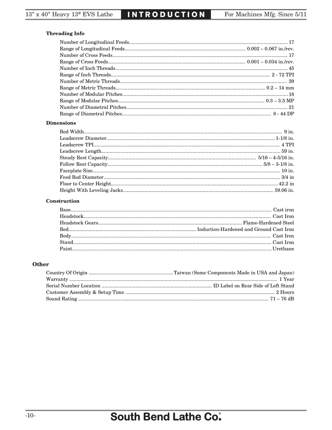 Southbend SB1051 owner manual == .2*2+F7D 