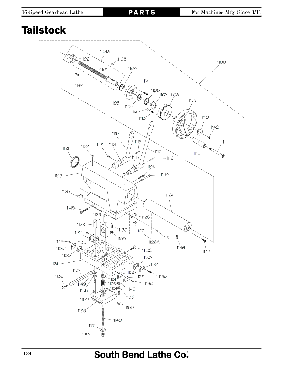 Southbend SB1053 owner manual 1101A 1102 