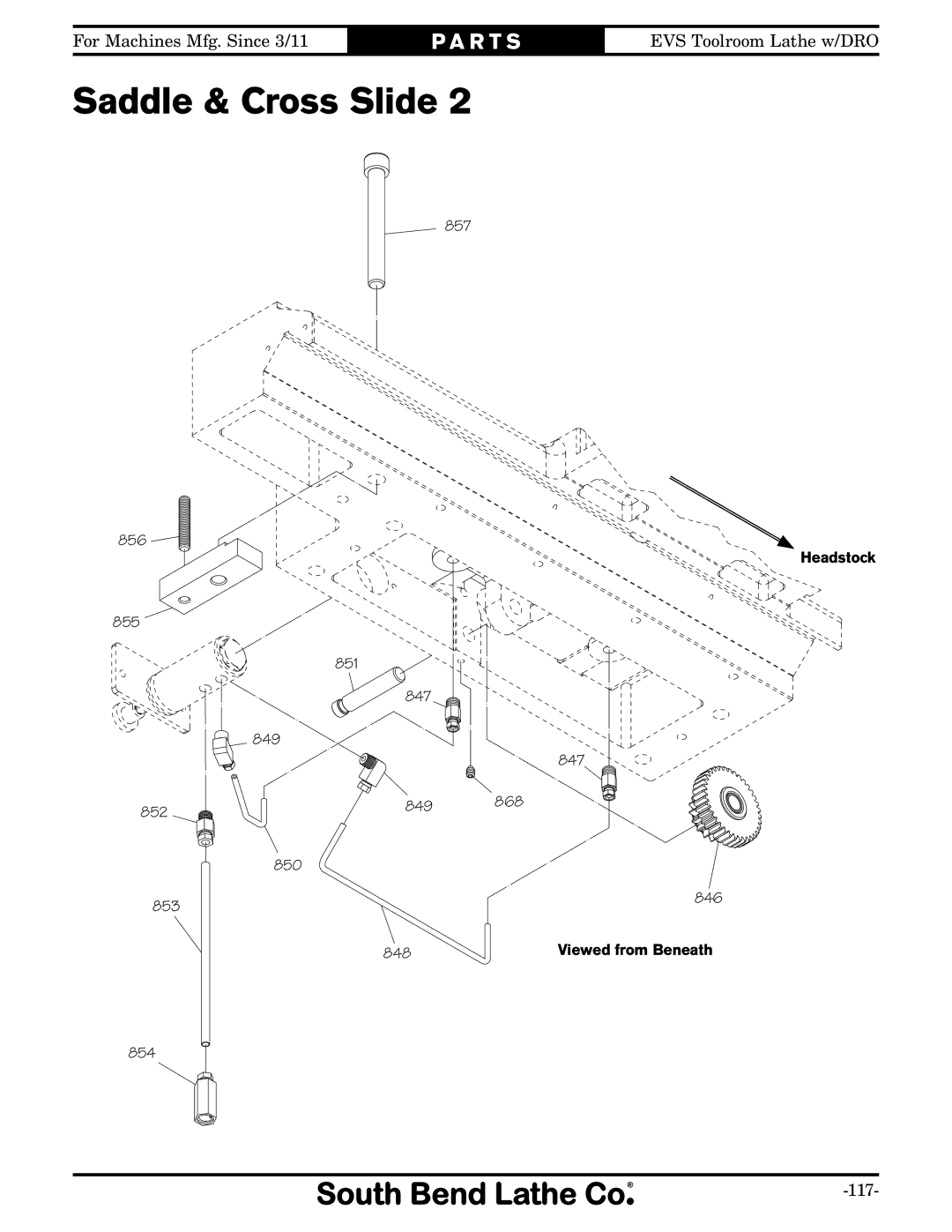 Southbend SB1059F owner manual 117 