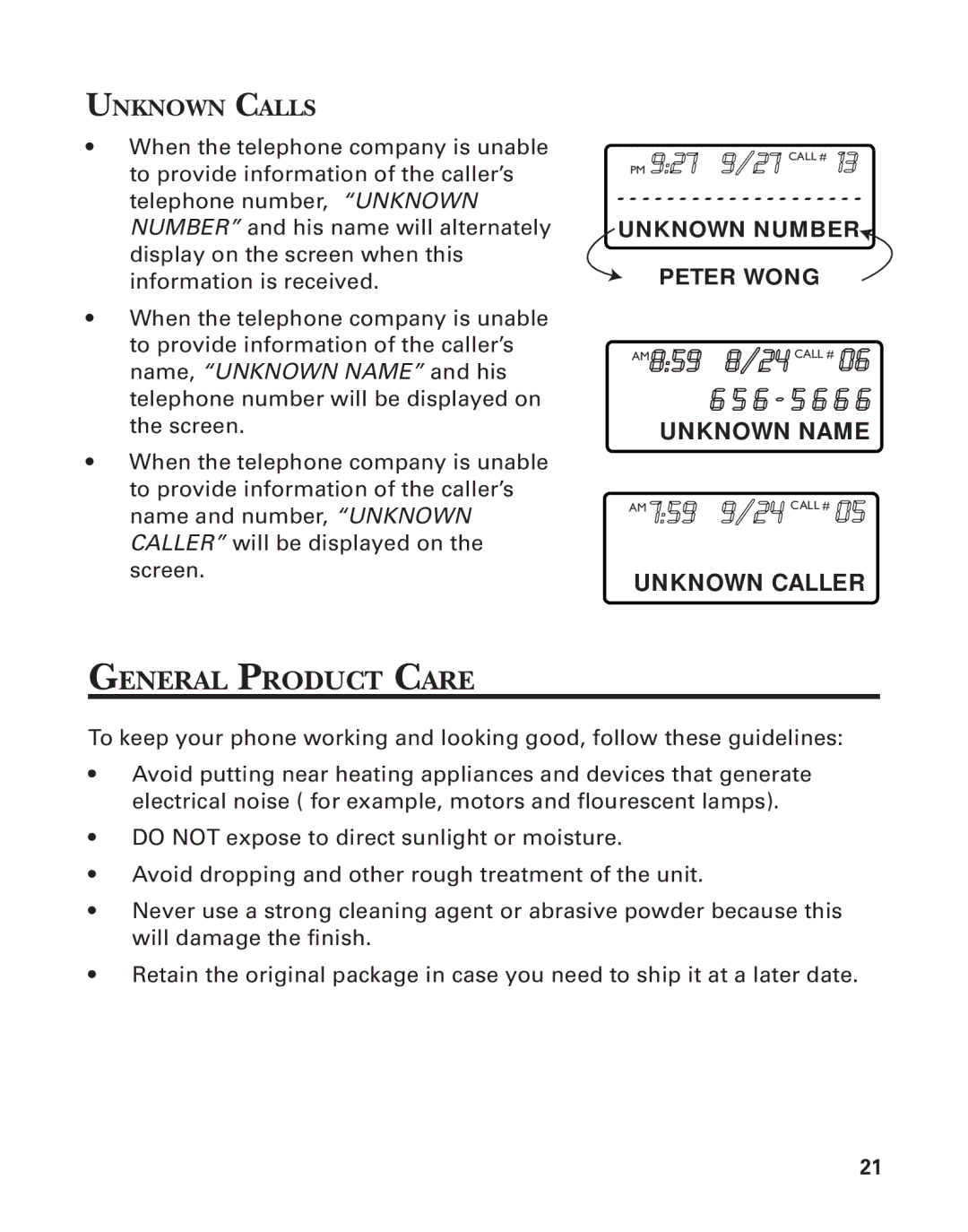 Southwestern Bell 2-9193 manual AM 759 9/24 Call #, AM859 8/24 Call # 06 6 5 6 5 6 6, General Product Care, Unknown Name 