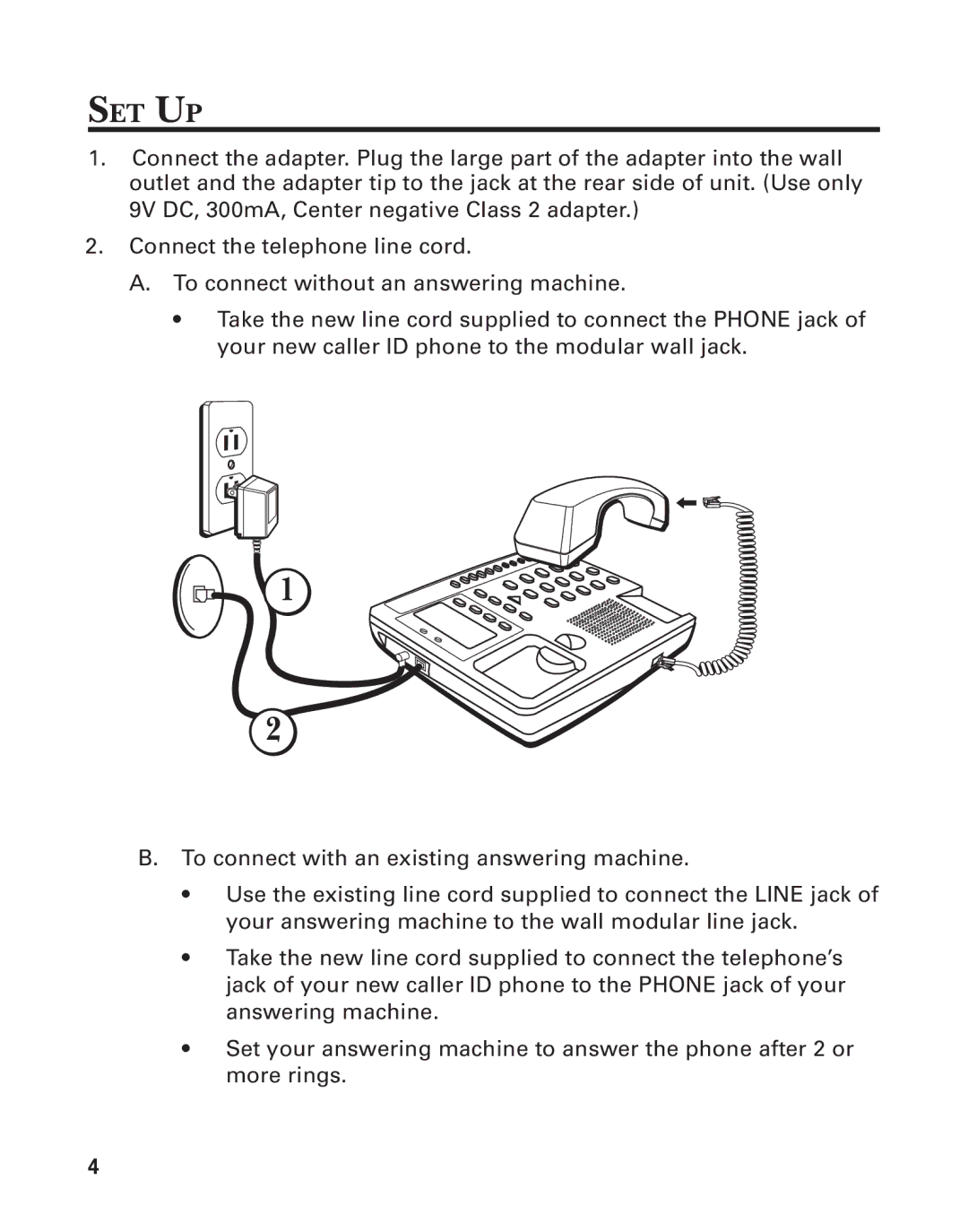 Southwestern Bell 2-9193 manual Set Up 