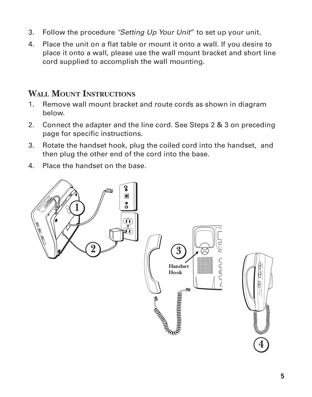 Southwestern Bell 2-9193 manual Wall Mount Instructions 