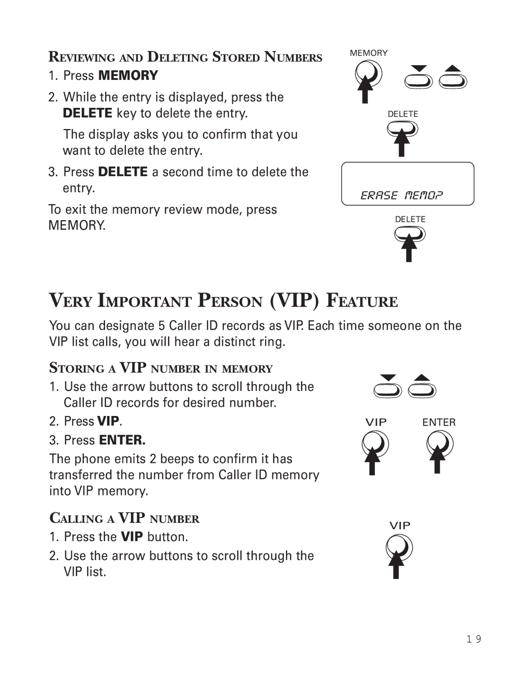 Southwestern Bell 2-9773 manual Very Important Person VIP Feature 