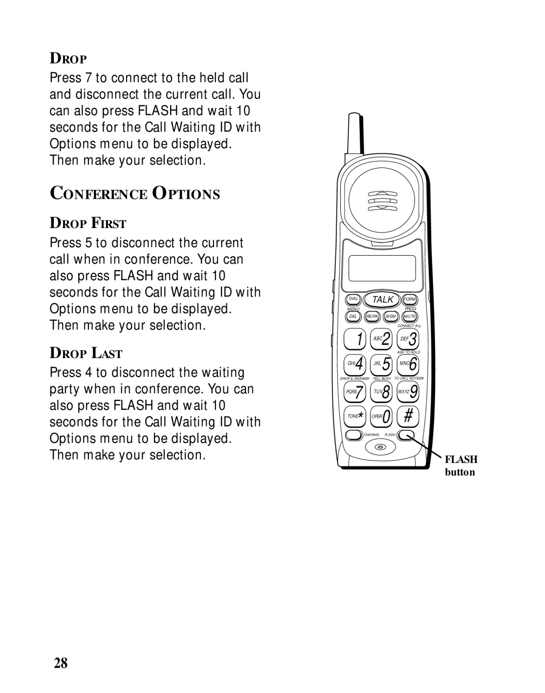 Southwestern Bell 26963 manual Conference Options 