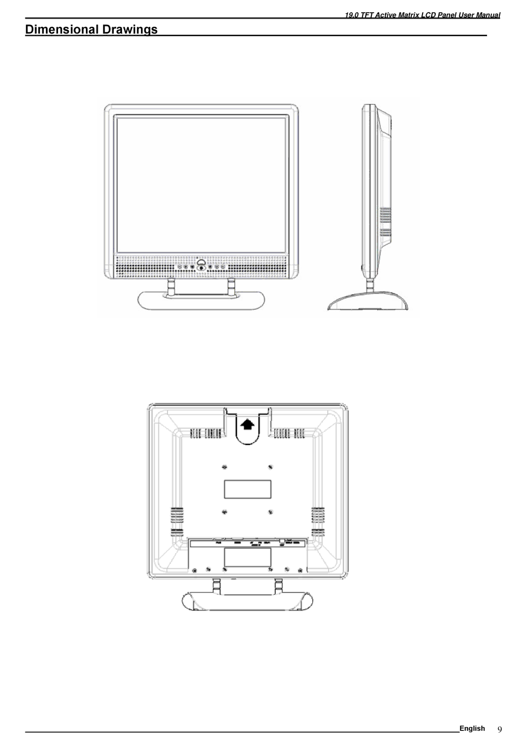 SOYO M19GS manual Dimensional Drawings 