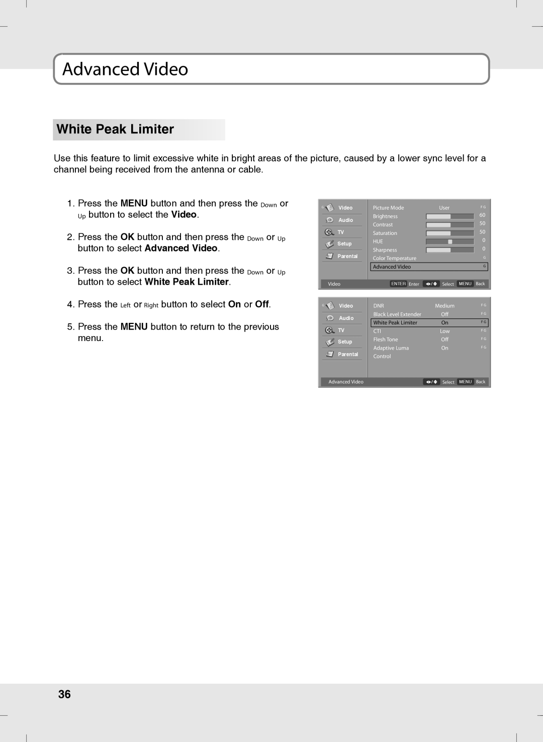 SOYO MT-SYJCP32B1AB owner manual White Peak Limiter 