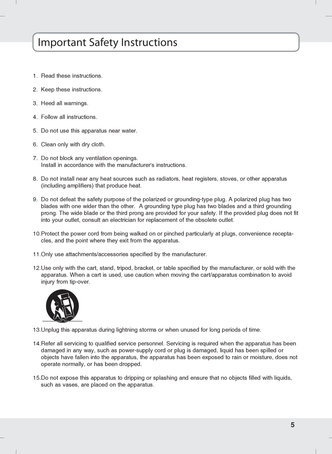 SOYO MT-SYJCP32B1AB owner manual Important Safety Instructions 