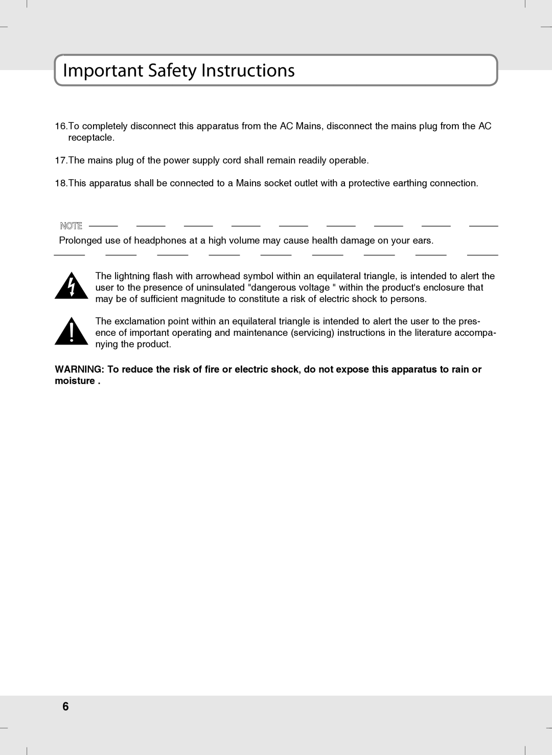 SOYO MT-SYJCP32B1AB owner manual Important Safety Instructions 