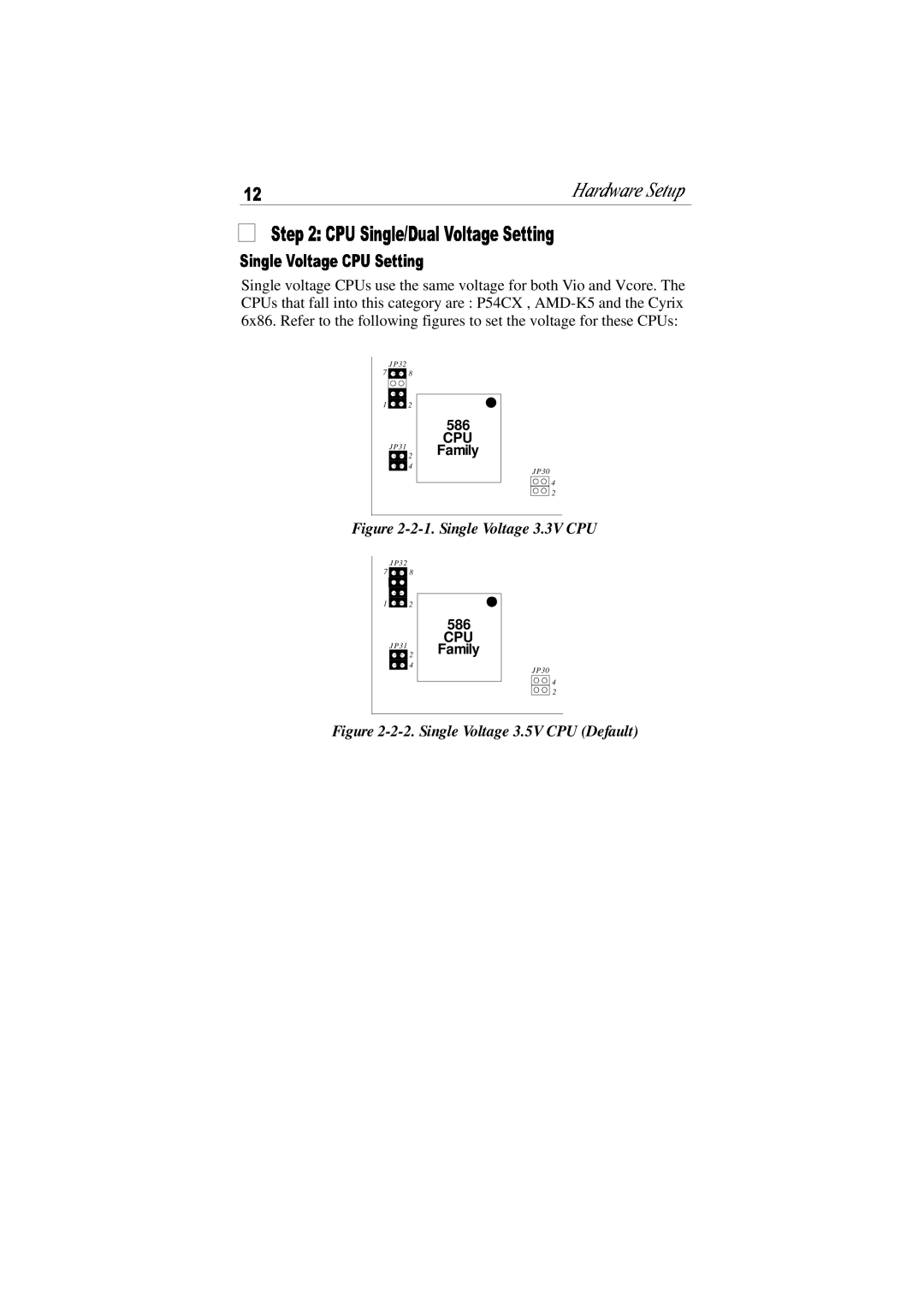 SOYO P54C, P55C manual Single Voltage 3.3V CPU 