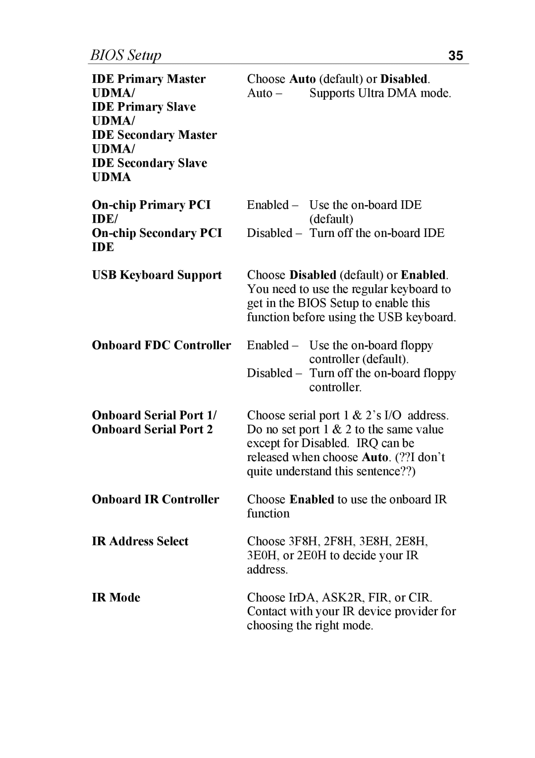 SOYO SOYOTM manual Udma 