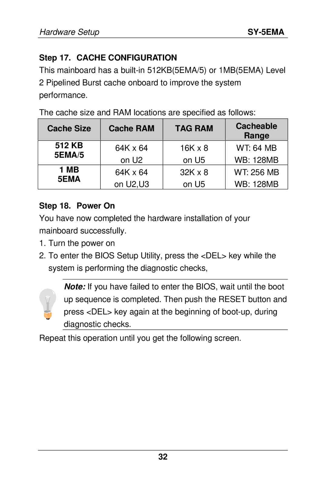 SOYO SY-5EMA manual Tag Ram 