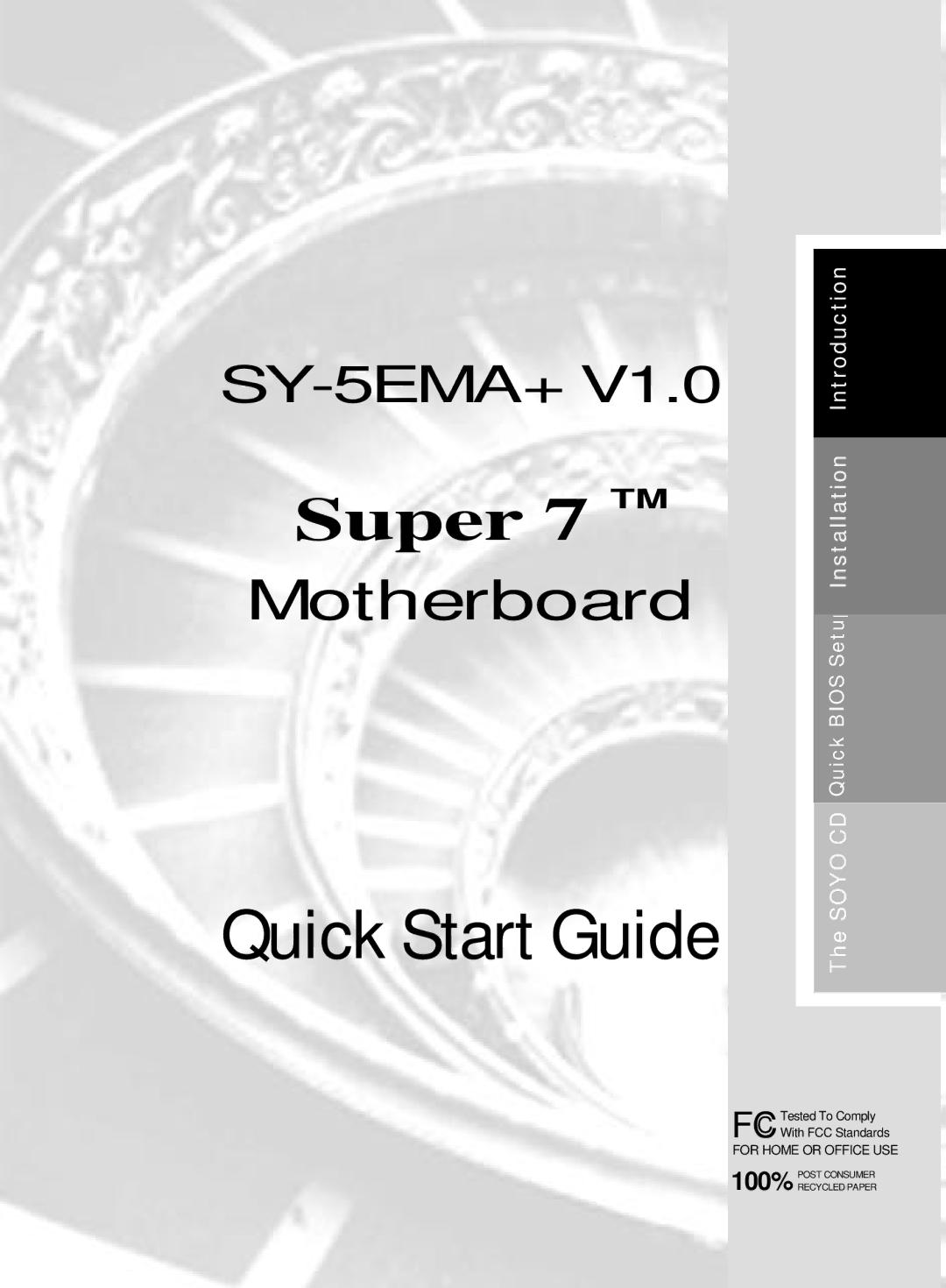 SOYO SY-5EMA quick start Quick Start Guide 