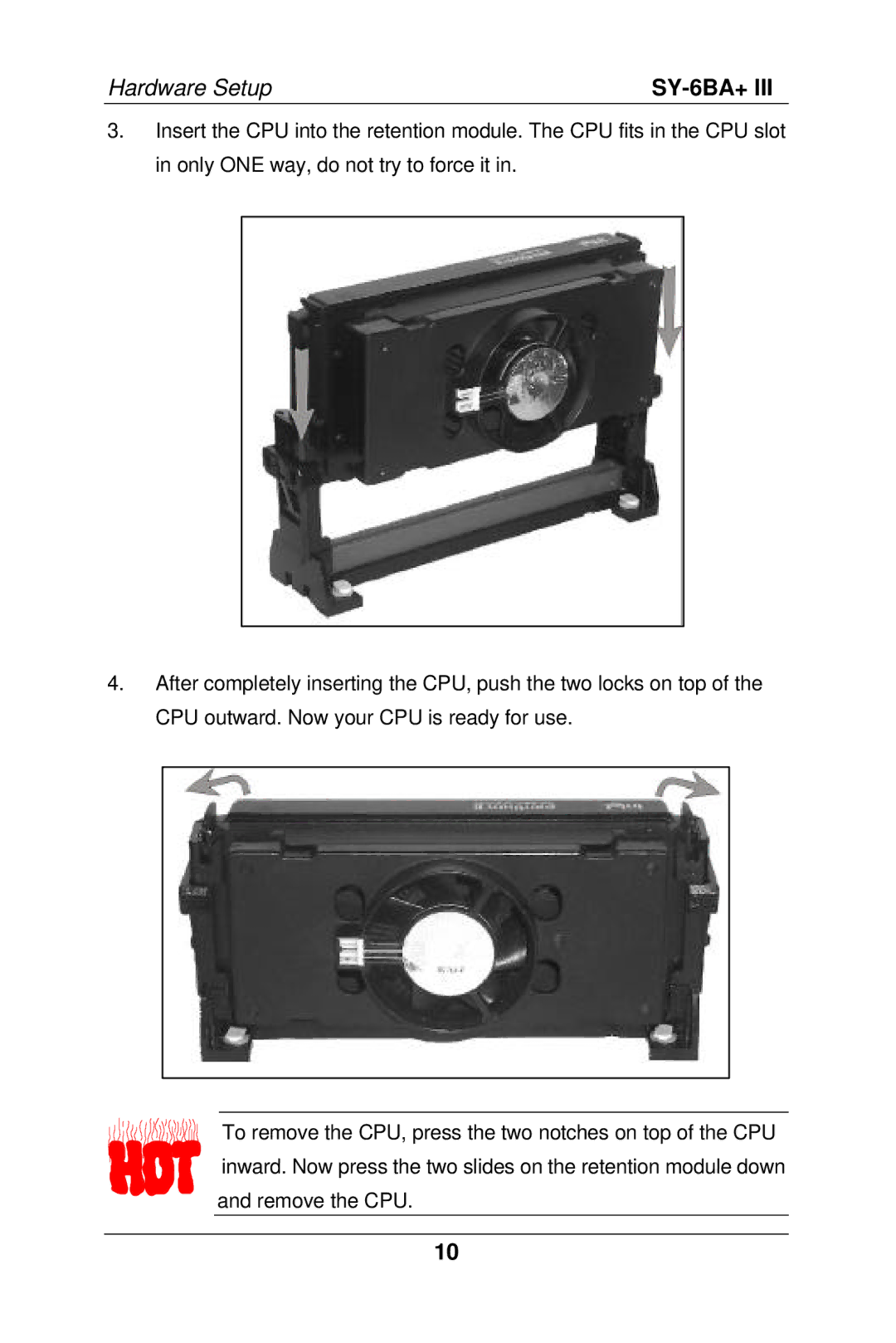 SOYO SY-6BA+ III manual Hardware Setup 