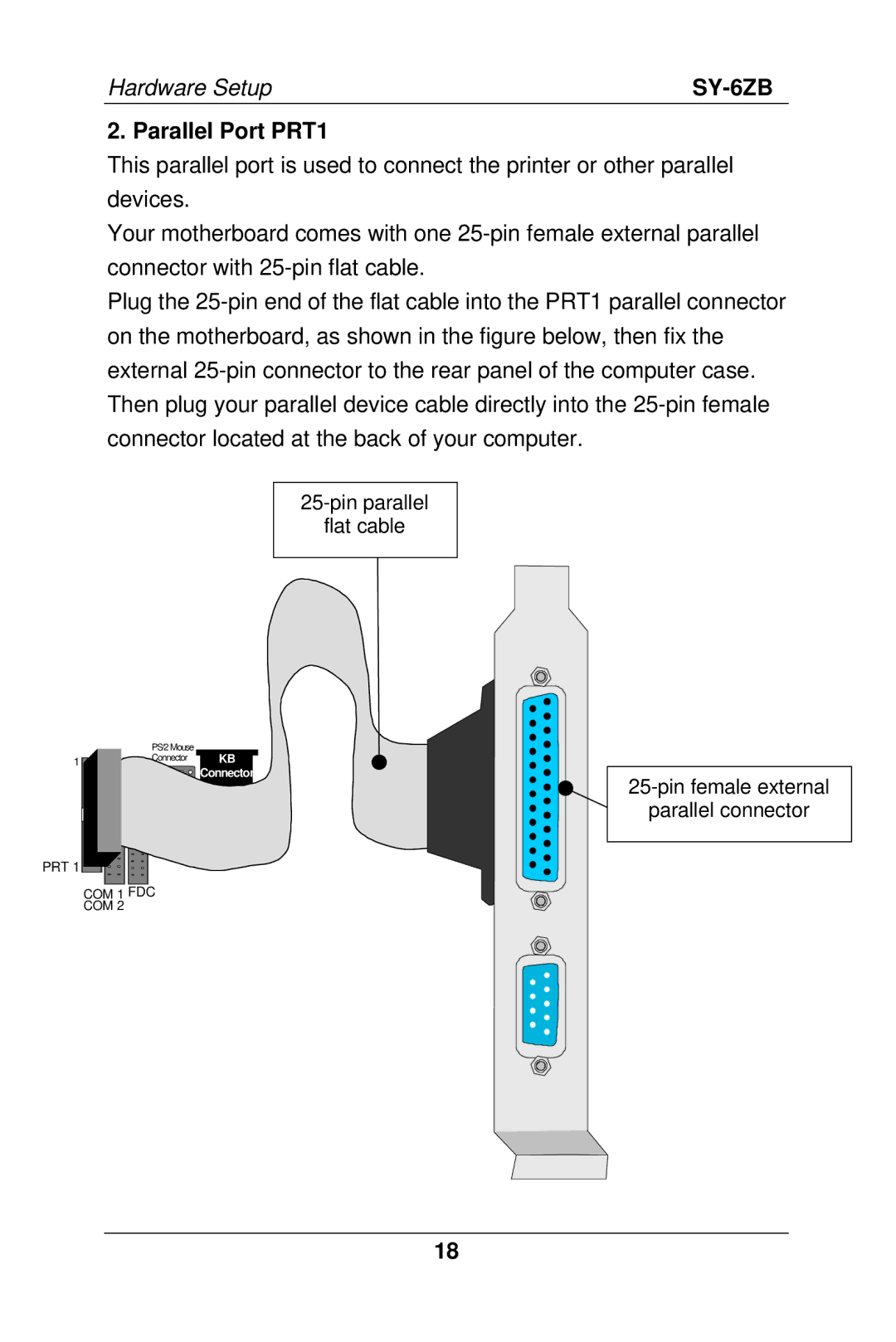 SOYO SY-6ZB manual Parallel Port PRT1 