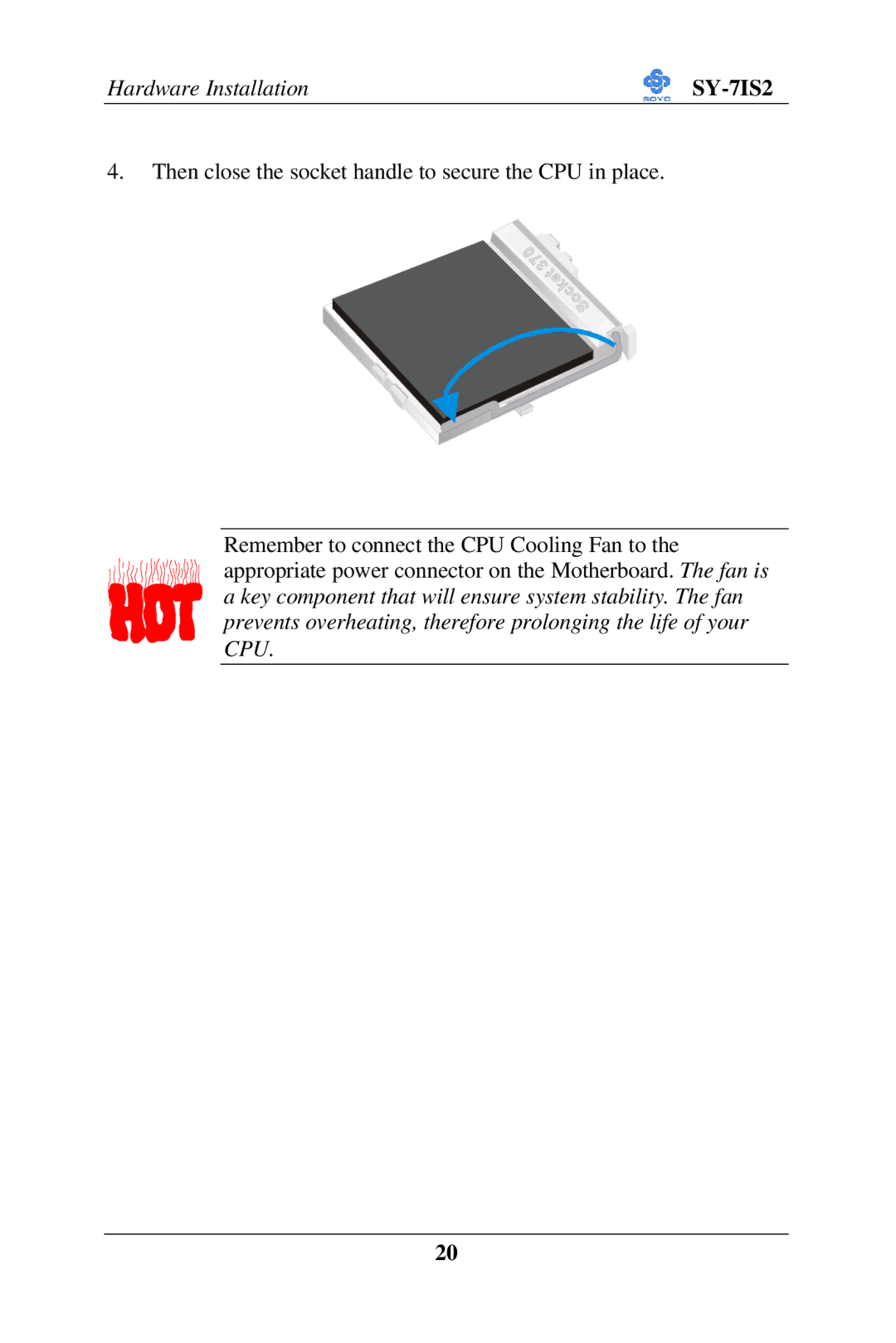 SOYO SY-7IS2 user manual 