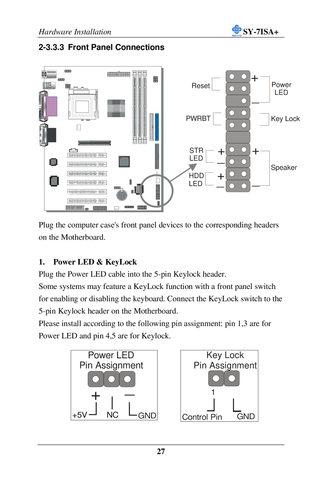 SOYO FC-PGA Socket 370 Processor supported 815E AGP/PCI/CNR 66/100/133 MHz Front Side Bus supported ATX Form Factor manual 