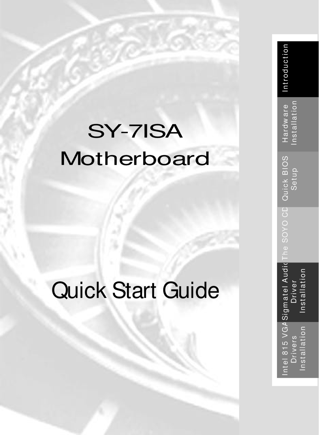 SOYO SY-7ISA quick start Quick Start Guide 