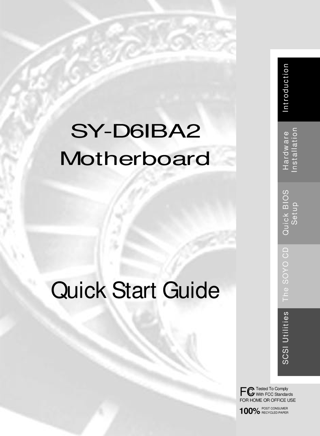 SOYO SY-D61BA2 quick start Quick Start Guide 