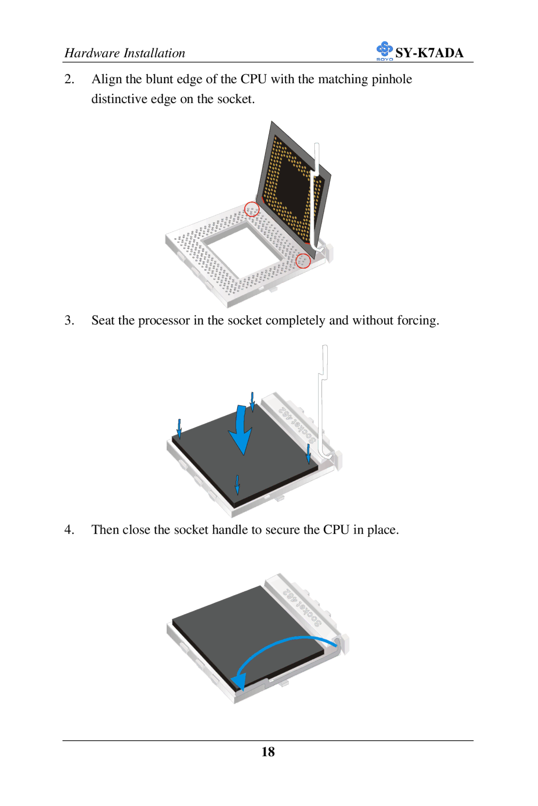 SOYO SY-K7ADA user manual 