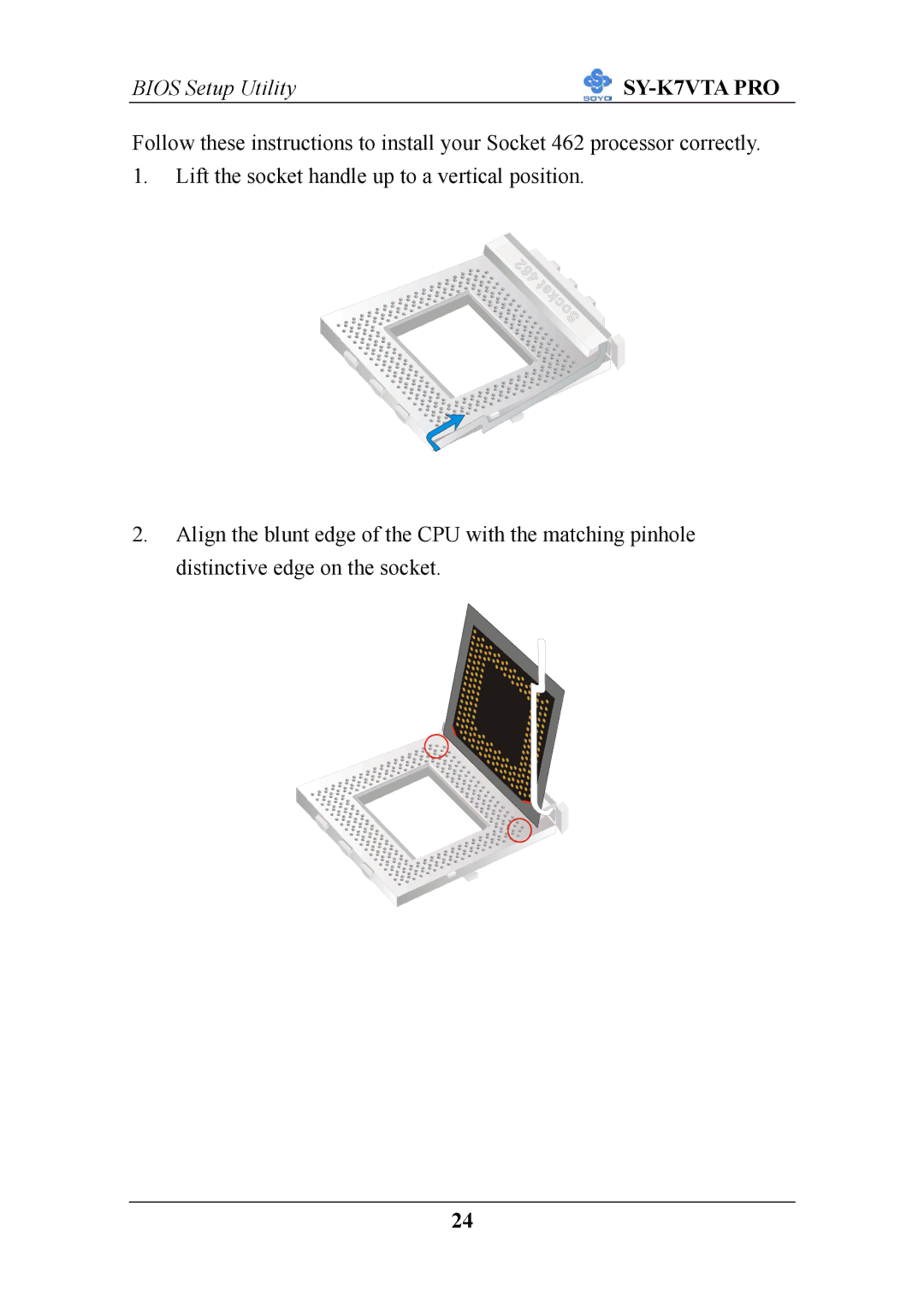 SOYO SY-K7VTA PRO user manual Bios Setup Utility 