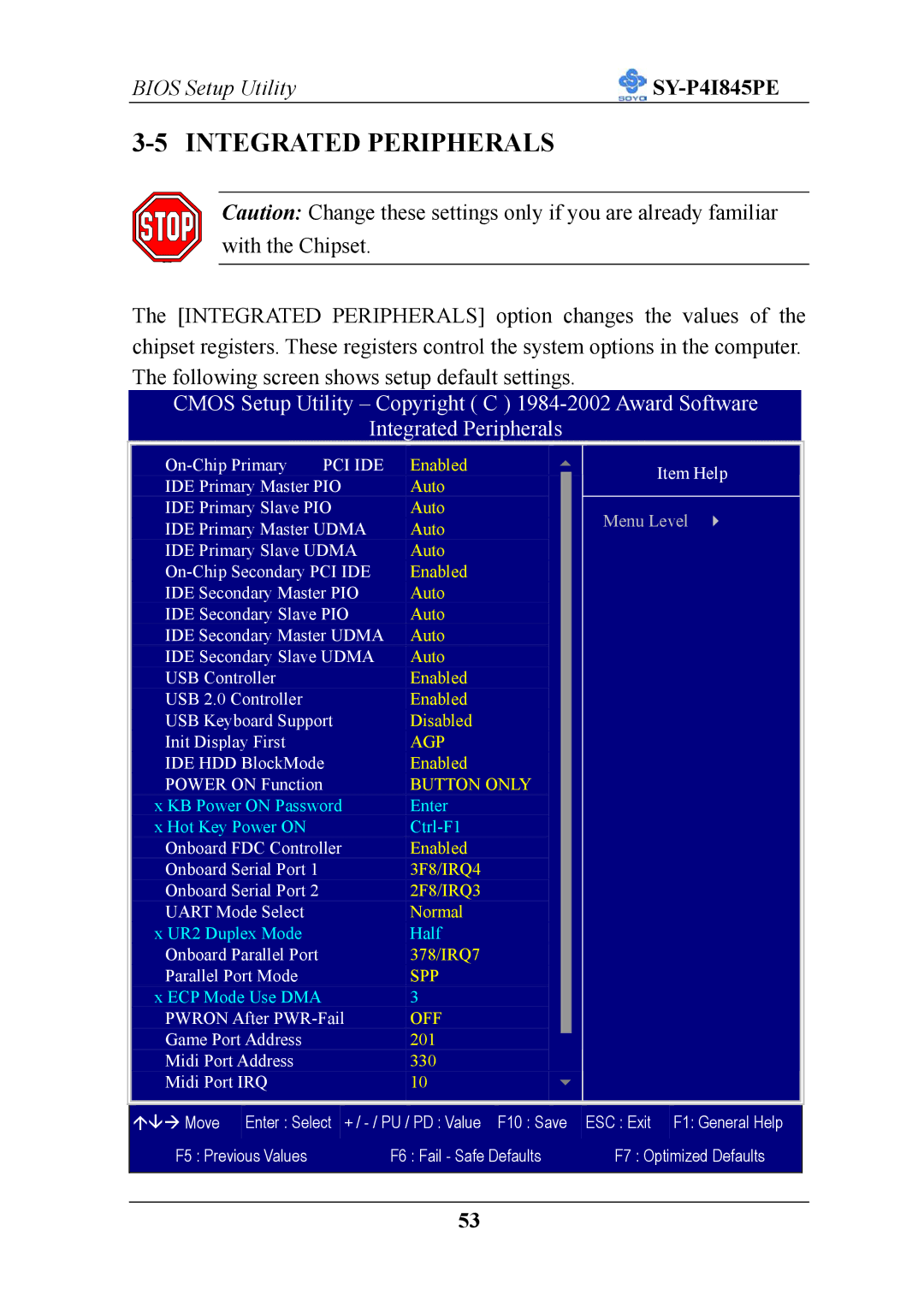 SOYO SY-P4I845PE user manual Integrated Peripherals, Pci Ide 