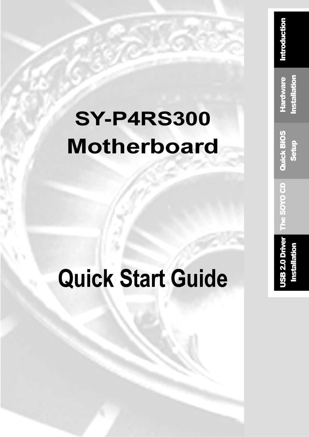 SOYO SY-P4RS300 quick start Quick Start Guide 