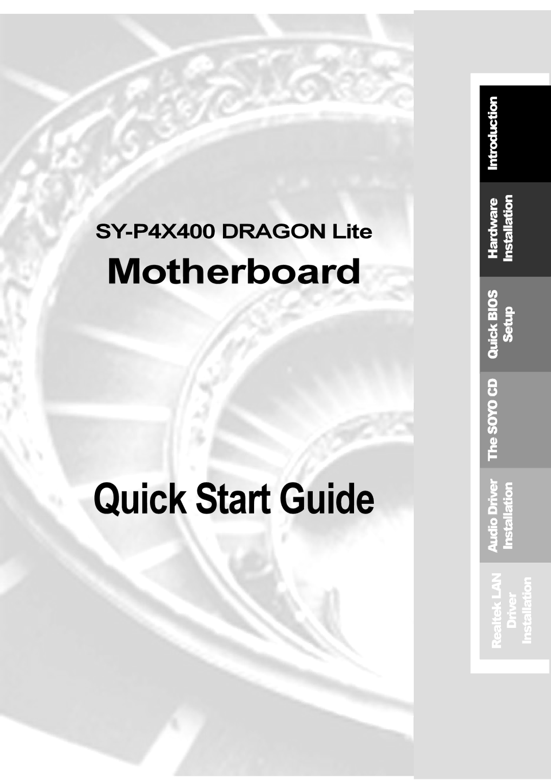 SOYO SY-P4X400 quick start Quick Start Guide 