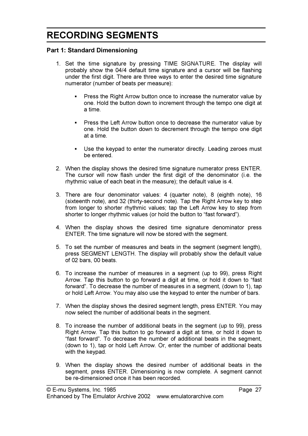 SP Studio Systems SP-12 manual Part 1 Standard Dimensioning 