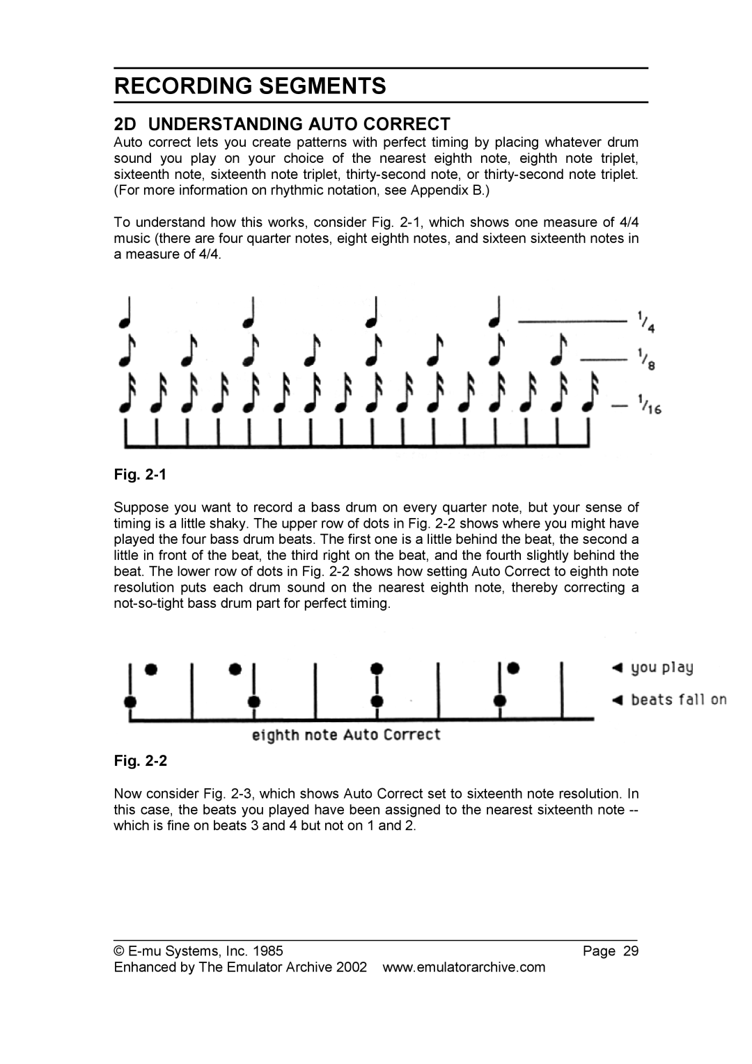 SP Studio Systems SP-12 manual 2D Understanding Auto Correct 