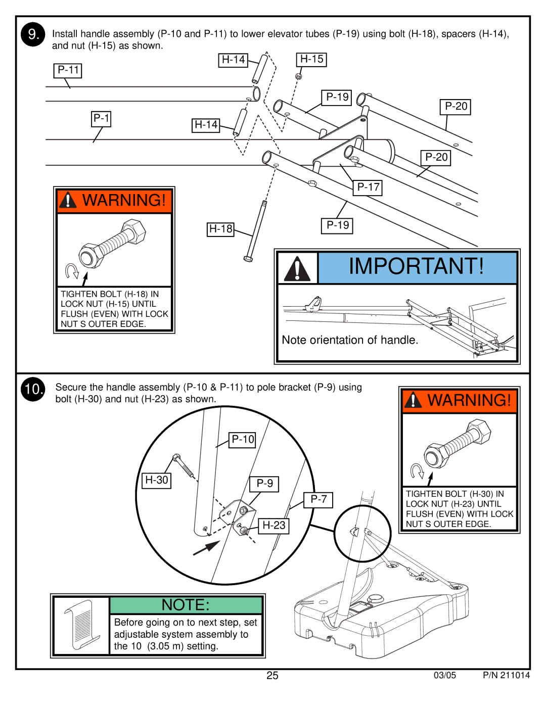 Spalding 211014 manual 03/05 