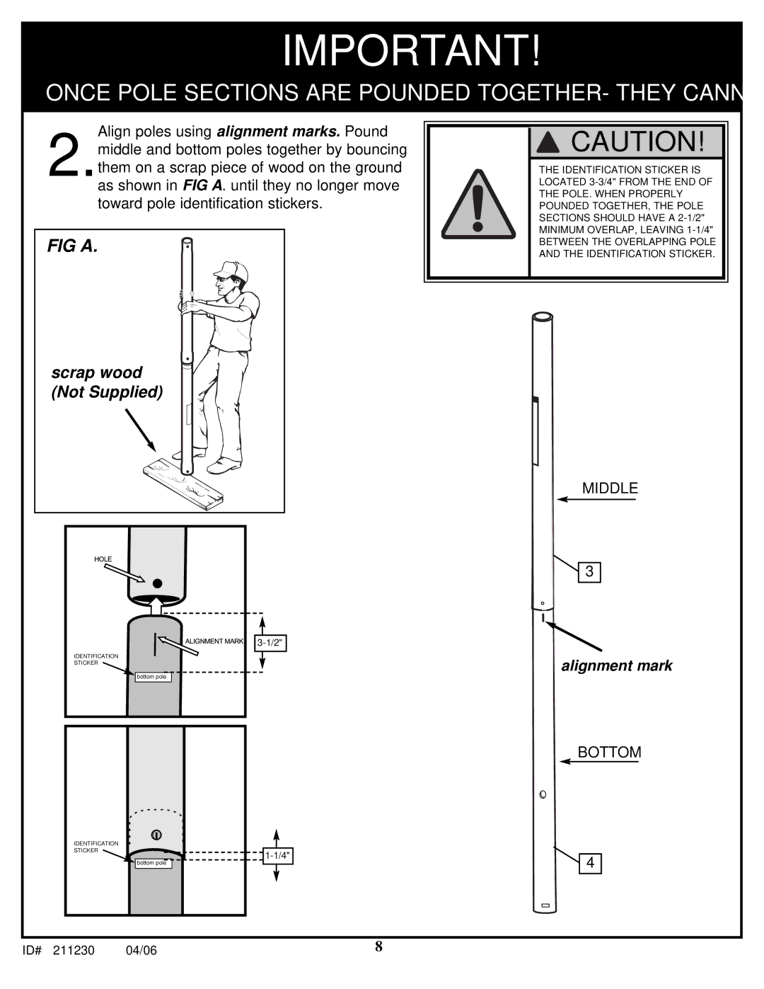 Spalding 211230 manual FIG a 