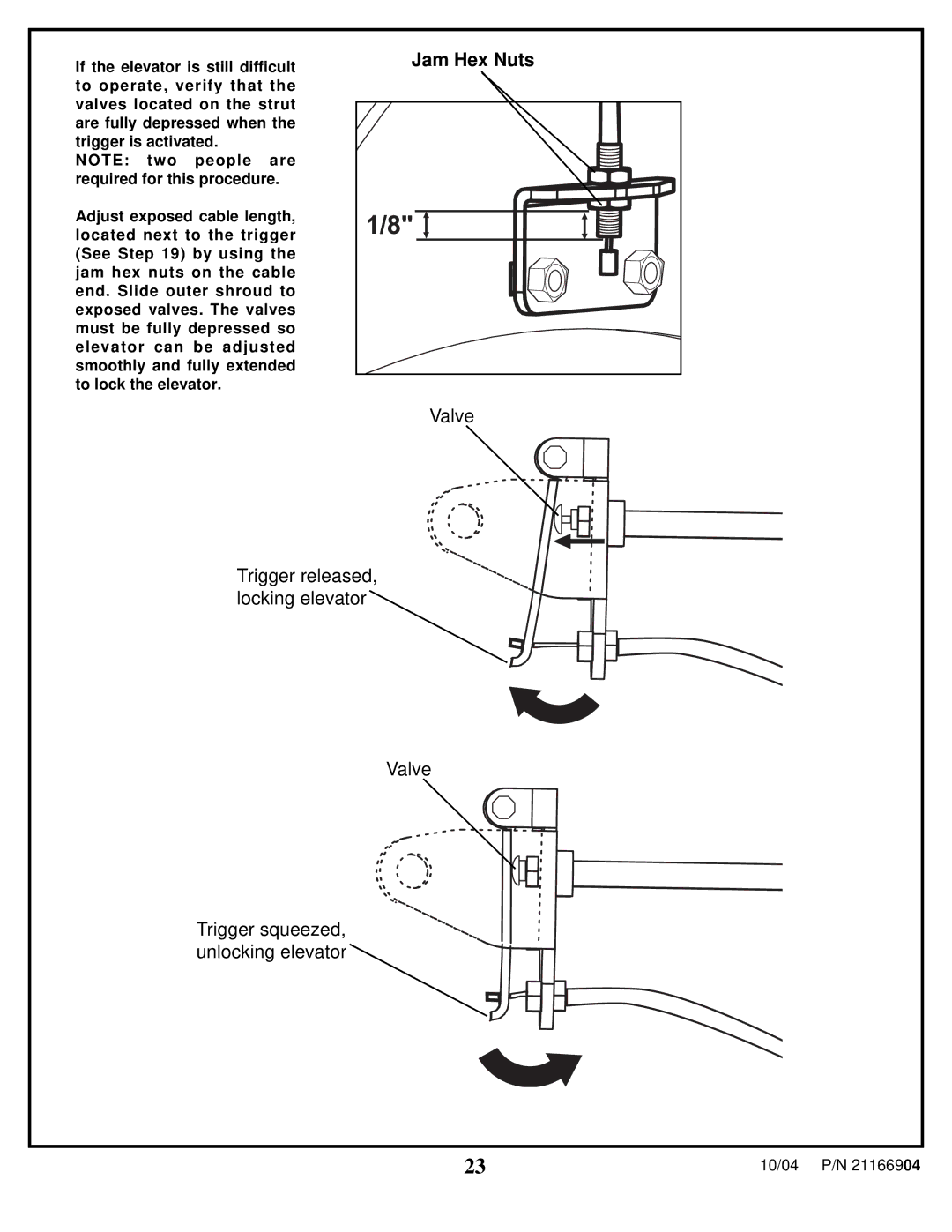 Spalding 21166904 manual Jam Hex Nuts 