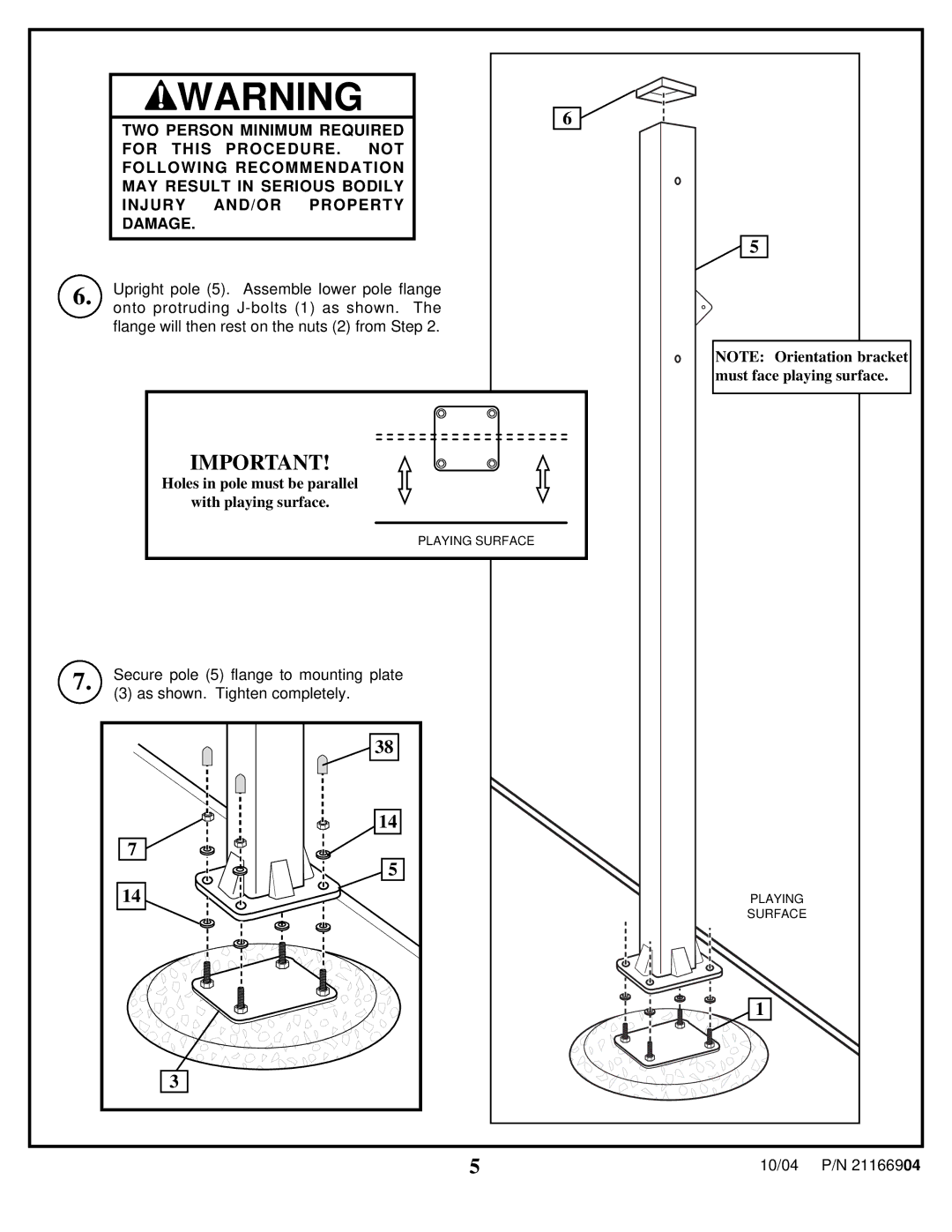 Spalding 21166904 manual 10/04 211669 